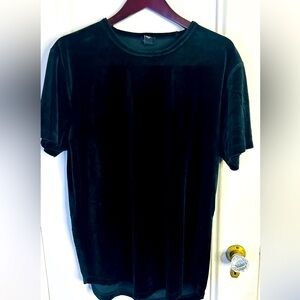 Velvet T-shirt black size L